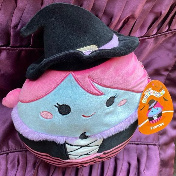 Squishmallows France The Witch 10” Halloween Squishmallows Plush Black Hat NEW - Picture 2 of 10